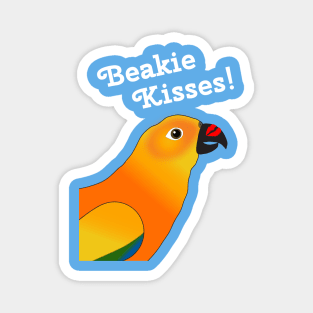 Beakie Kisses Sun Conure Parrot Magnet