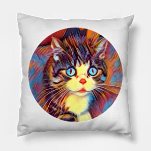 Daring mycat, revolution for cats Pillow