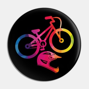 'Colorful Mountain Bike' Awesome Bike Gift Pin