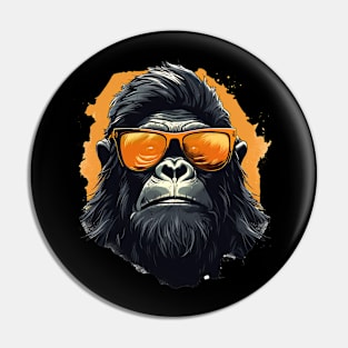 cool gorilla Pin