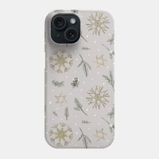 BG - Neutral skandi snow Phone Case