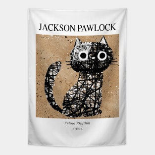 Jackson Pawlock Gallery cat Tapestry