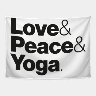 Love & Peace & Yoga Tapestry