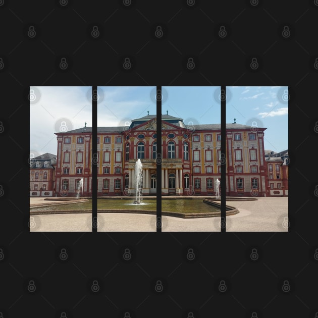 Bruchsal Palace (Schloss Bruchsal), also called the Damiansburg, is a Baroque palace complex located in the Baden-Wurttemberg. A fine Roccoco decoration. Germany by fabbroni-art