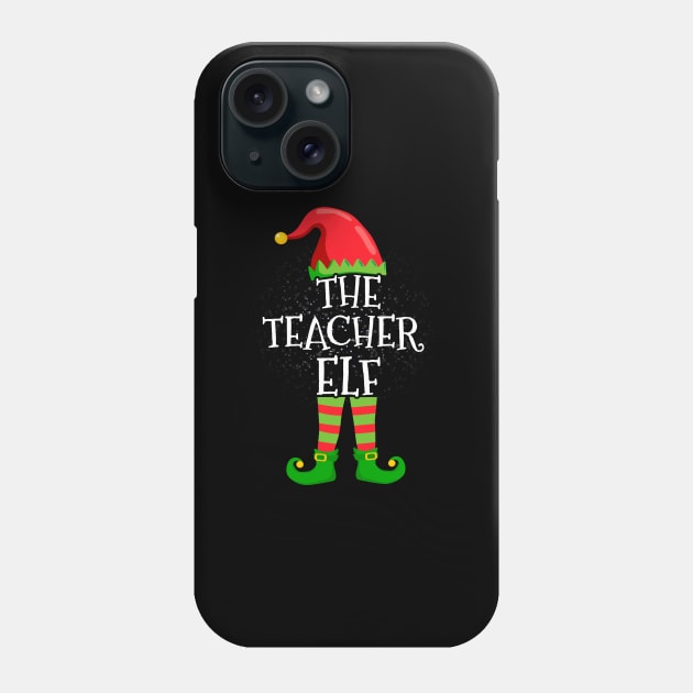 Teacher Elf Family Matching Christmas Group Funny Gift Phone Case by silvercoin