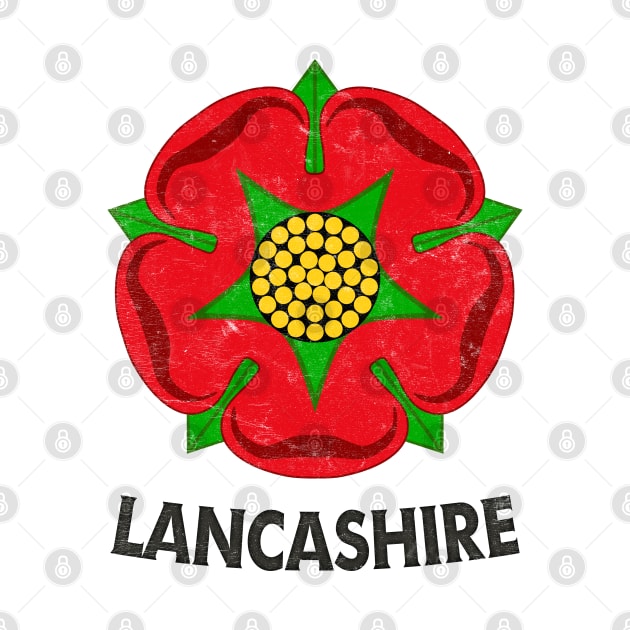 Lancashire / Retro County Design by DankFutura