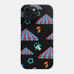 prism tent pattern with baby's shoes and pacifier Phone Case