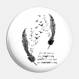 Birds feather Pin