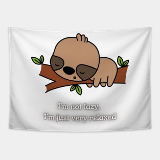 Lazy sleepy relaxed sloath Tapestry