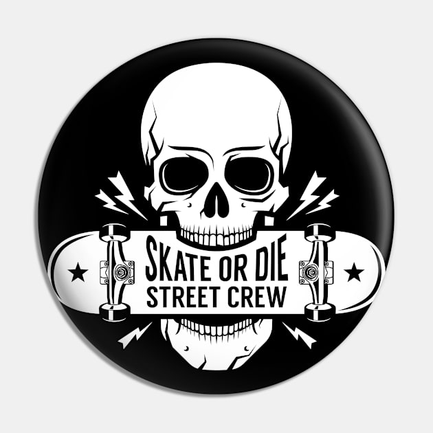 SK8 - Skateboard Street Lifestyle Sport Pin by ShirzAndMore