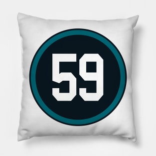 Aaron Lynch Number 59 Jersey Jacksonville Jaguars Inspired Pillow