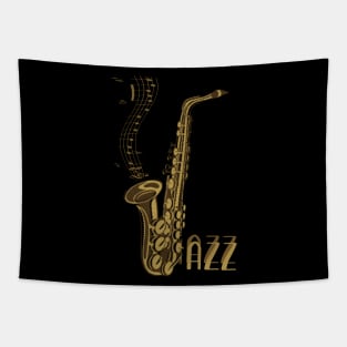 Jazz Music Gift Jazz Lover Saxophone Musician Band Tapestry