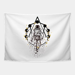 constellation moon phases astronaut astrology Tapestry