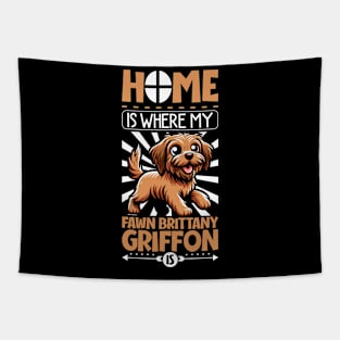 Home is with my Griffon Fauve de Bretagne Tapestry