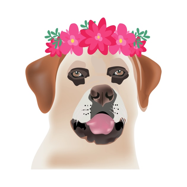 Labrador Retriever with flower design by Pet & Nature Lovers