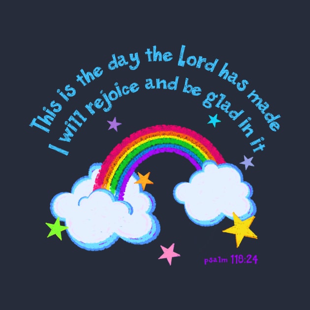 Rejoice in the Lord, Rainbow Art by AlondraHanley