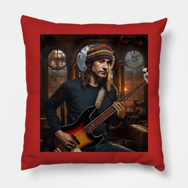 Jaco Pastorius Pillow by IconsPopArt