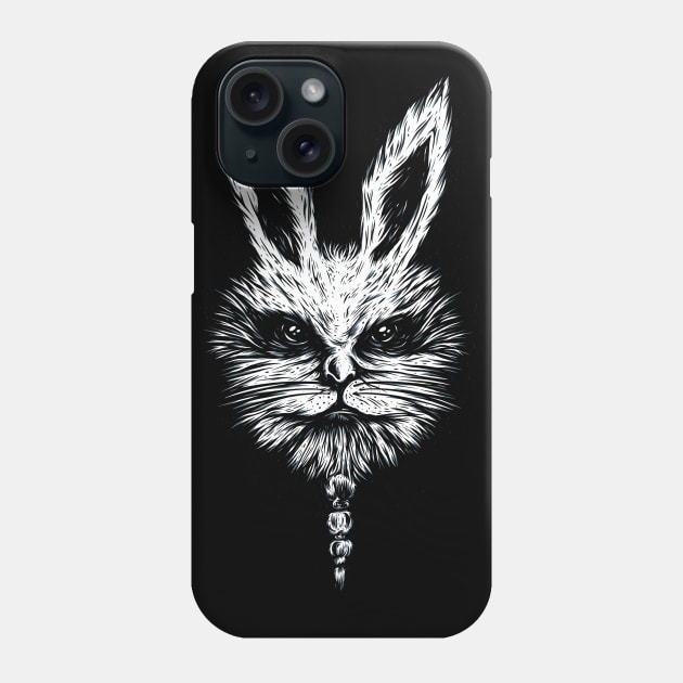 White Bunny Rabbit Phone Case by Kyra_Clay