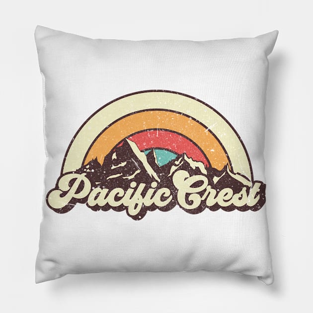 Pacific Crest hiking trip Pillow by SerenityByAlex