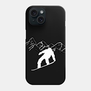 Lispe Snowboard in the Mountains Phone Case