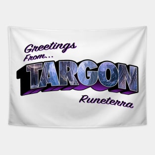 Greetings from Targon vintage Tapestry