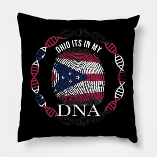Ohio Its In My DNA - Ohioan Flag - Gift for Ohioan From Ohio Pillow