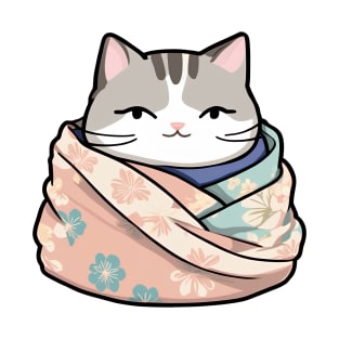 Cute cat in blanket T-Shirt