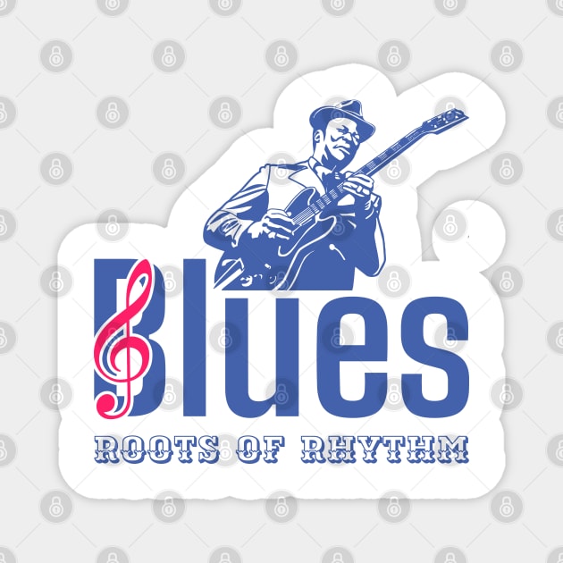 Blues Music Guitarist | Classic Maestro Edition Magnet by VISUALUV