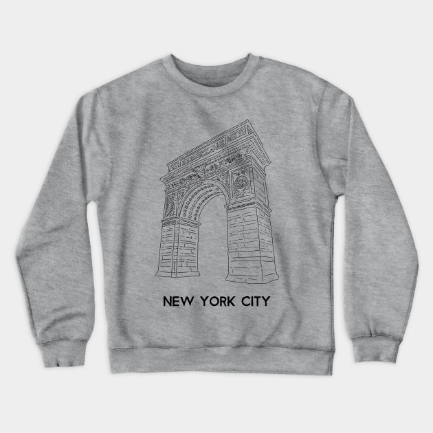 New York Times Square Gray Crewneck Sweatshirt