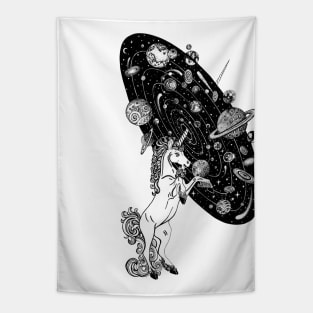 Space unicorn Tapestry