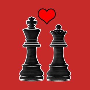 Chess Love with King and Queen T-Shirt