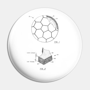 Soccer Ball Vintage Patent Hand Drawing Pin