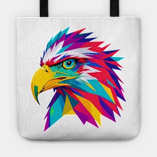 Colorful Eagle Head Tote