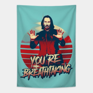 you are breathaking pop art Tapestry