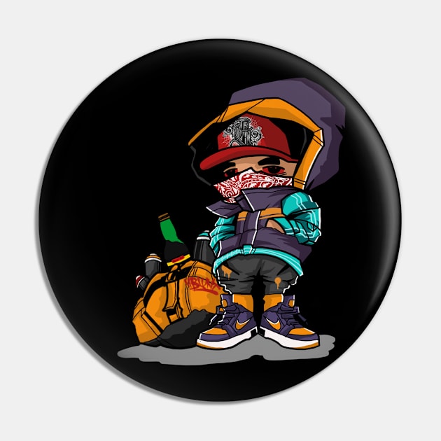 Graffity kid Pin by Blunts