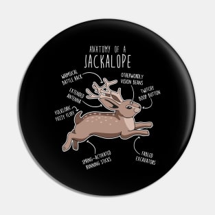 Jackalope Anatomy Pin