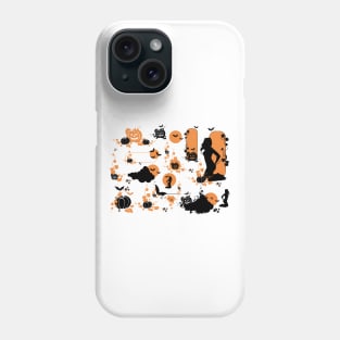 Halloween Night With Witches tee design birthday gift graphic Phone Case