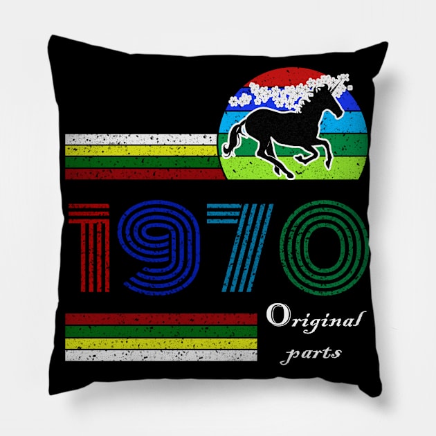 50 Years Old - Made in 1970 - 50th Birthday Men Women Pillow by Nicolas5red1