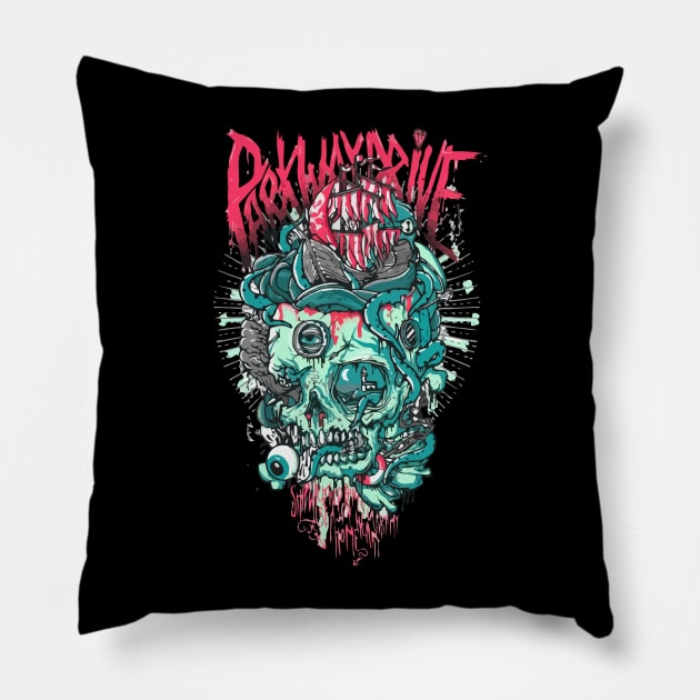 Parkway Drive Pillow by ProjectDogStudio