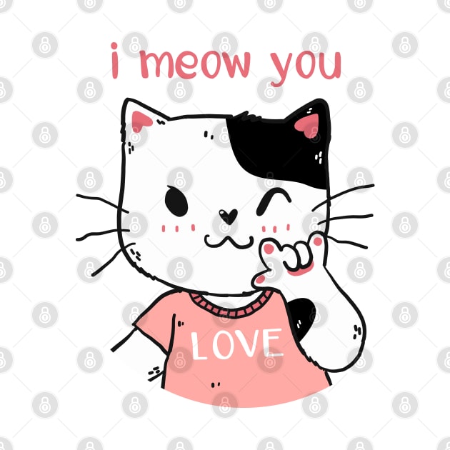 I meow you love by Mako Design 