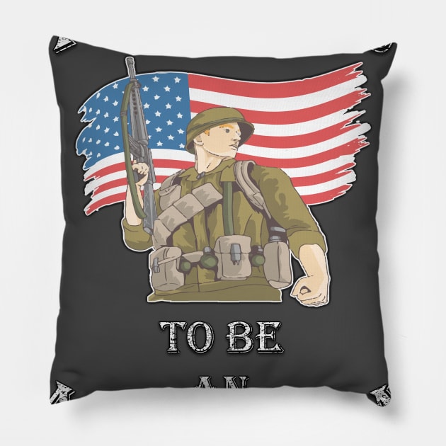 USA Citizen - I am Proud To Be an American Pillow by crazyte