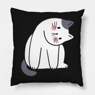 You asleep yet? A Funny sneaky cat Gift Idea Pillow