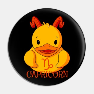 Capricorn Rubber Duck Pin