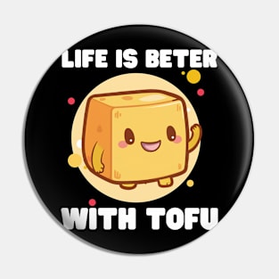 Tofu Happy Pin