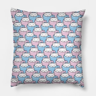 Cute white kitten pattern Pillow