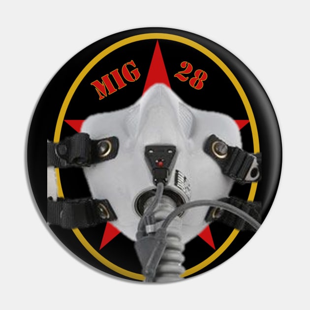 Fighter Pilot Mask MIG Pin by Original Astoria Kid