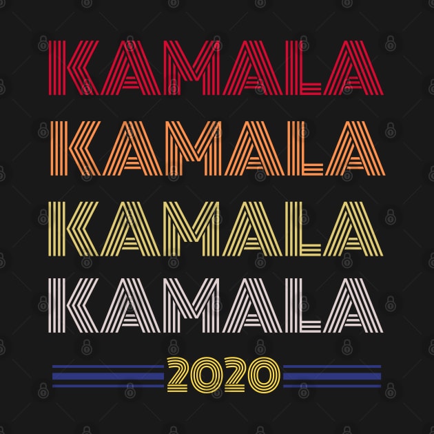 Kamala Retro Colors Design by PsychoDynamics