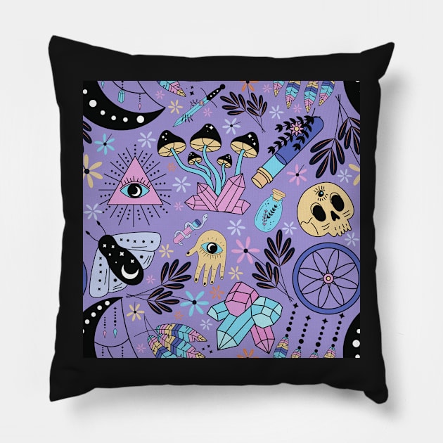 Mystical Occult Pillow by Milibella