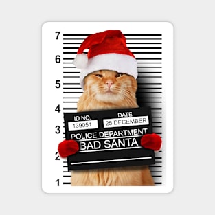 BAD SANTA CAT Magnet