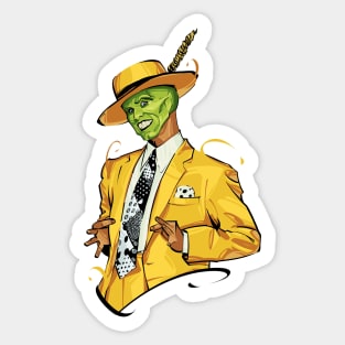 The Mask (Jim Carrey) Sticker for Sale by xsparemex